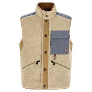 Moncler Grenoble Men Teddy & Chambray Vest